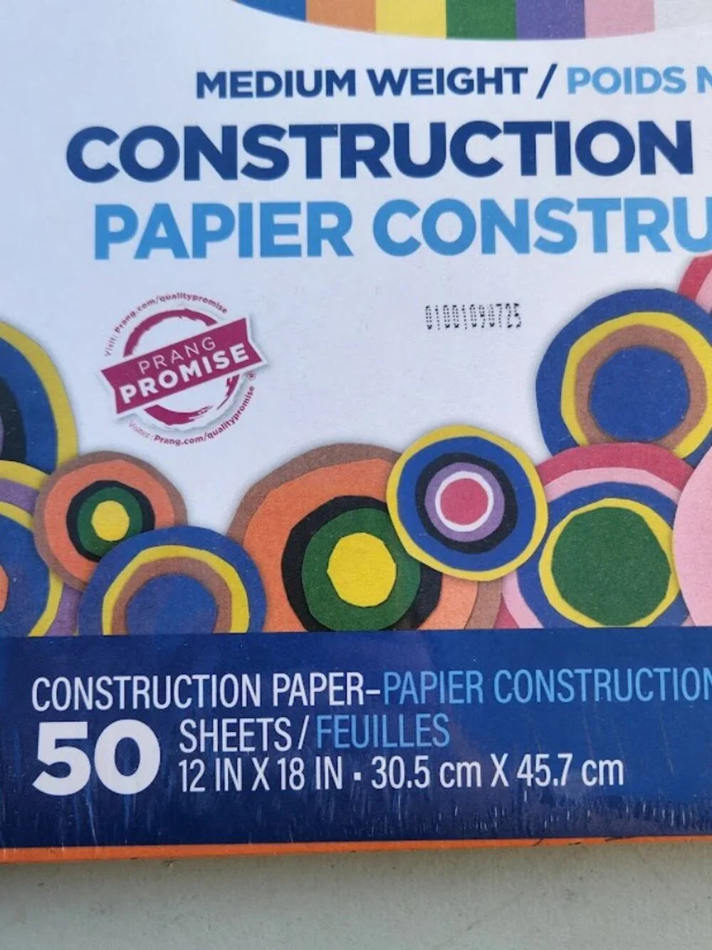 NEW Prang 10 Colors Construction Paper Medium Weight 50 Sheets 12